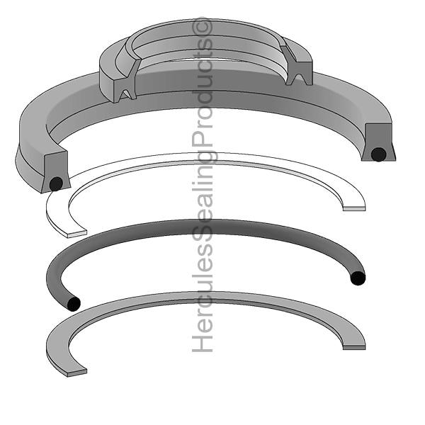 Hydro-Line - After Market Parts Hydraulic Cylinder Repair Kit- 1x2&UP N5-660-P-08V - main